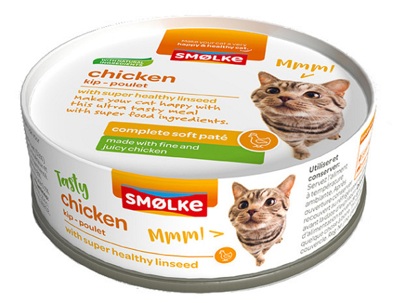 Smølke kattenvoer Soft Paté Chicken 80 gr