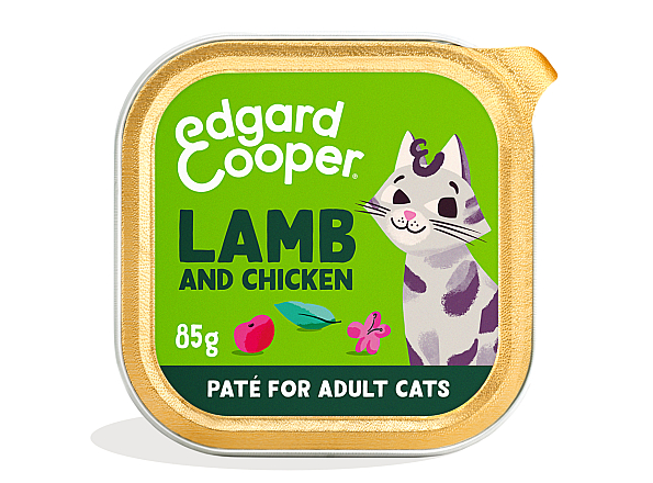 Edgard & Cooper kattenvoer Adult Lam & Kip Paté 85 gr