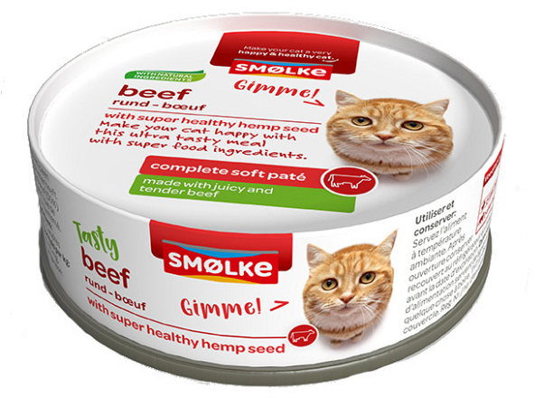 Smølke kattenvoer Soft Paté Beef 80 gr