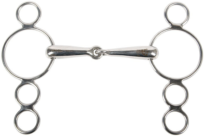 Harry's Horse Pessoa bit 3 ringen 19 mm