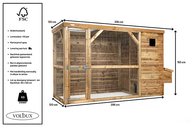 Voldux Kippenhok <br>Toon Rechts