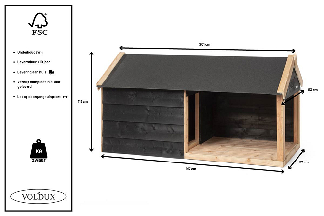 Voldux Hondenhok Stijn