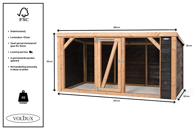 Voldux Kippen- of konijnenren Milan