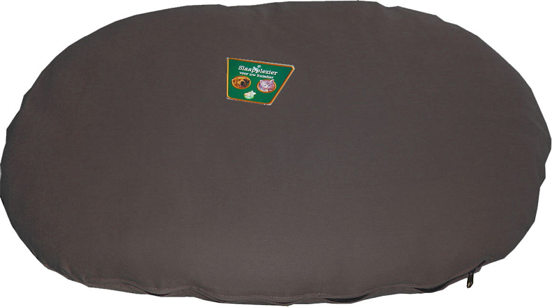 Ligkussen met rits antraciet