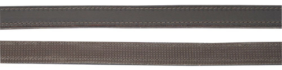 Harry's Horse lederen teugels rubber gevoerd bruin