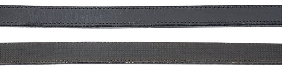 Harry's Horse lederen teugels rubber gevoerd zwart