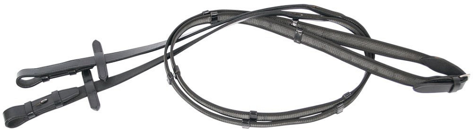 Harry's Horse teugels supergrip met stops full zwart