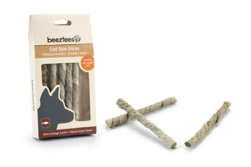 Beeztees kabeljauwstaafjes 80 gr